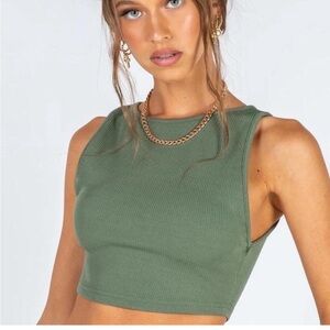 Princess Polly lalia top green